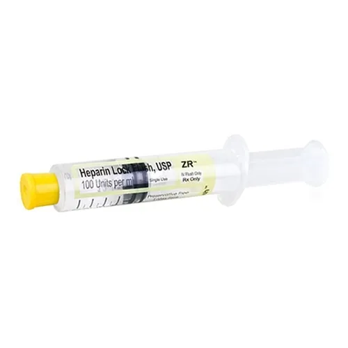 Medline - EMZ60051240 - Heparin Pre-Filled Catheter Flush Syringe 100U 5 to 10  mL