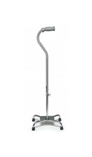 Graham-Field - Lumex Silver Collection Low Profile - 6140A - Large Base Quad Cane Lumex Silver Collection Low Profile Aluminum 29 to 38 Inch Height Silver
