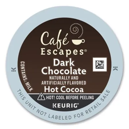 Café Escapes - GMT-6802 - Cafe Escapes Dark Chocolate Hot Cocoa K-cups, 24/box