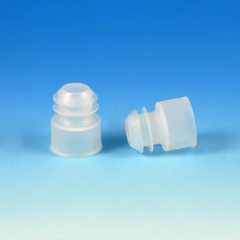 Globe Scientific - 6263W - Plug Cap, 17mm, White, For 17mm Tubes And 15ml Centrifuge Tubes