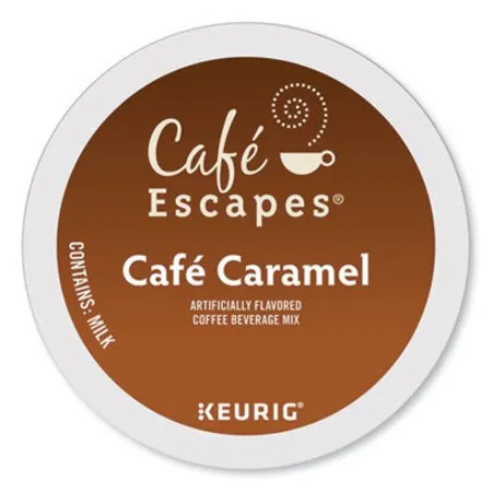 Café Escapes - GMT-6813 - Cafe Caramel K-cups, 24/box
