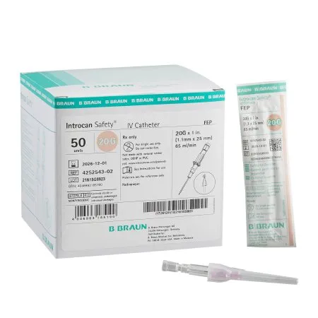 B Braun Medical - 425254302 - Catheter Iv Intocan Safety  Teflon S
