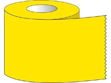 Shamrock Scientific - ST-10-2 - Blank Label Tape Multipurpose Label Yellow 1 X 500 Inch