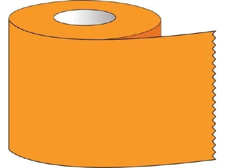 Shamrock Scientific - ST-10-5 - Blank Label Tape Multipurpose Label Orange 1 X 500 Inch