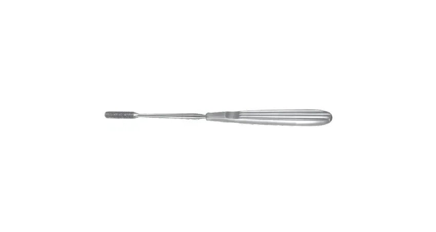 Integra Lifesciences - Padgett - PM-1456 - Nasal Rasp Padgett Peet 7-1/2 Inch Stainless Steel Reusable 7 Mm Straight Diamond Coated Blade