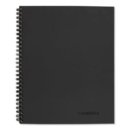 Cambridge - MEA-06066 - Wirebound Guided Quicknotes Notebook, 1-subject, List-management Format, Dark Gray Cover, (80) 11 X 8.5 Sheets