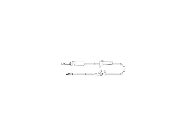 Amsino International - AMSafe - 108303 - Primary IV Administration Set AMSafe Gravity 1 Port 10 Drops / mL Drip Rate Without Filter 83 Inch Tubing Solution