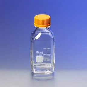 Fisher Scientific - Pyrex - 064146 - Media / Solution Bottle Pyrex Square Borosilicate Glass 250 Ml (8 Oz.)