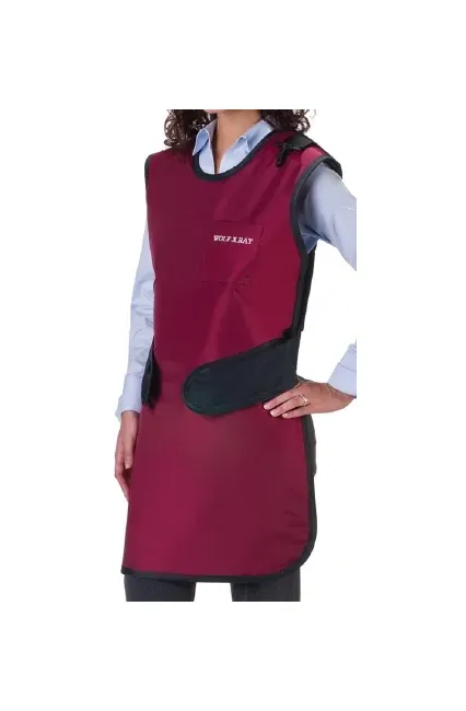 Wolf X-Ray - 65026TC-35 - X-ray Apron Red Easy Wrap Style X-large