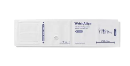 Welch Allyn - FlexiPort - SOFT-11L - Single Patient Use Blood Pressure Cuff Flexiport 25 To 34 Cm Arm Cloth Fabric Cuff Adult Long Cuff