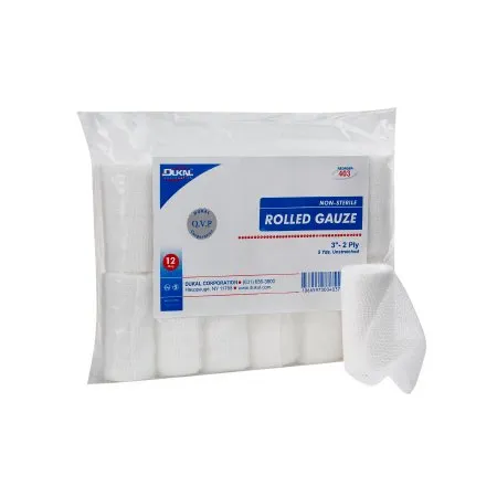 Dukal - 403 - Conforming Bandage 3 Inch X 5 Yard 12 per Pack NonSterile 2 Ply Roll Shape
