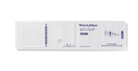 Welch Allyn - FlexiPort - SOFT-12L-1MQ - Single Patient Use Blood Pressure Cuff FlexiPort 32 to 43 cm Arm Cloth Fabric Cuff Adult Long Cuff