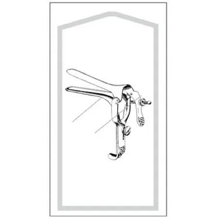 Sklar - Econo - 96-2617 - Vaginal Speculum Econo Pederson Sterile Floor Grade Stainless Steel Large Double Blade Duckbill Disposable Without Light Source Capability