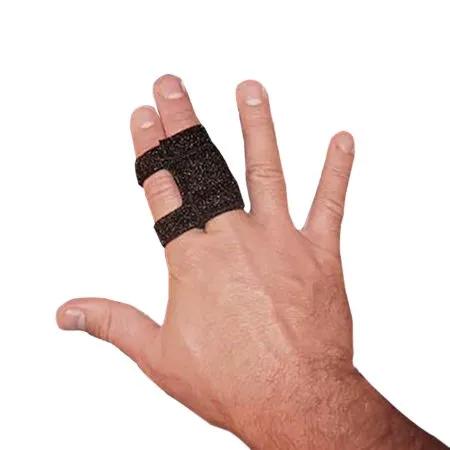 Brownmed - Digiwrap - 10324 - Finger Splint Digiwrap Size 4 Hook And Loop Strap Closure Black