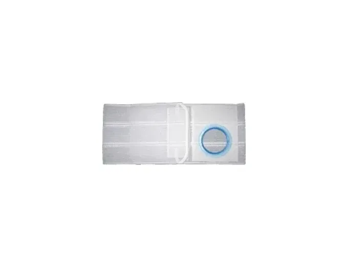 Nu-Hope - Flat Panel - 6703-P-U - Original Flat Panel support belt with prolapse strap 3-1/8" opening placed 1" from bottom, 6" wide, 41" - 46" waist, X-Large, cool comfort ventilated elastic, left side.
