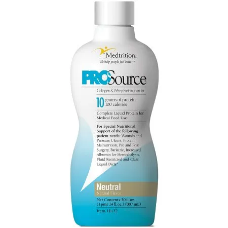 Medtrition/National Nutrition - ProSource - 11432 - Oral Supplement ProSource Neutral Flavor Liquid 30 oz. Bottle