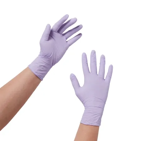 O&M Halyard - Halyard Lavender - 52816 - Exam Glove Halyard Lavender X-Small NonSterile Nitrile Standard Cuff Length Textured Fingertips Lavender Not Rated