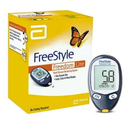Abbott - FreeStyle Lite - 99073070914 - Blood Glucose Meter FreeStyle Lite 5 Second Results Stores up to 400 Results No Coding Required