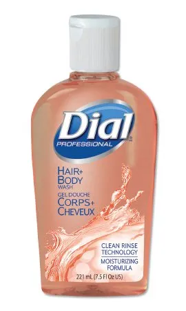 Lagasse - Dial Professional - DIA04014 -  Shampoo and Body Wash  7.5 oz. Flip Top Bottle Peach Scent