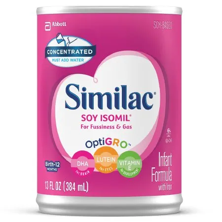 Abbott - Similac Soy Isomil - 56975 -  Infant Formula  13 oz. Can Concentrate Soy Lactose Intolerance / Galactosemia