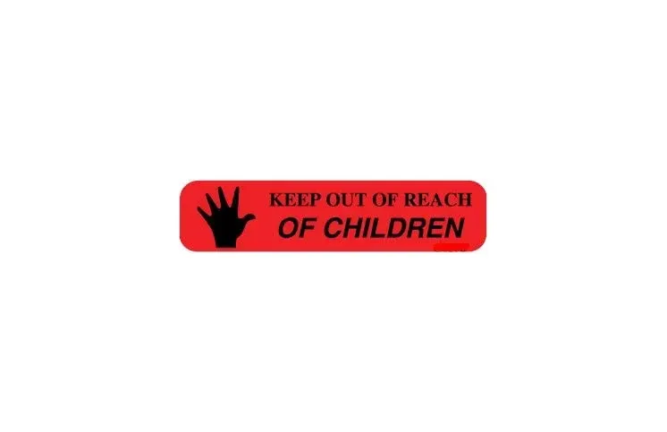 Precision Dynamics - Barkley - 1-19G - Pre-printed Label Barkley Auxiliary Label Red Keep Out Of Reach Of Children Black Safety And Instructional