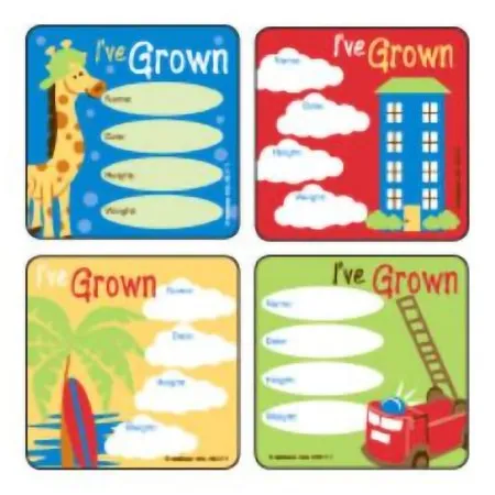 Medibadge - Kids Love Stickers - M2171 - Kids Love Stickers 90 Per Roll I ve Grown - Boys , Assorted Sticker 2-1/2 Inch