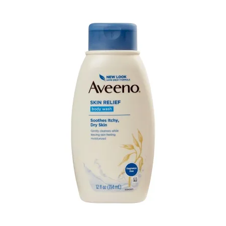 J & J Healthcare Systems - Aveeno Skin Relief - 10381371170293 - J&J  Body Wash  Liquid 12 oz. Bottle Unscented
