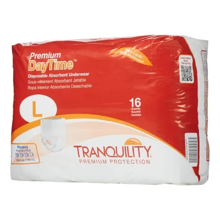 Principle Business Enterprises - Tranquility Premium DayTime - 2106 - Unisex Adult Absorbent Underwear Tranquility Premium DayTime Pull On with Tear Away Seams Large Disposable Heavy Absorbency