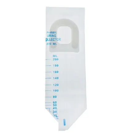 Amsino International - AMSure - AS409 - Pediatric Urine Collection Bag AMSure 200 mL (7 oz.) Adhesive Closure Unprinted Sterile