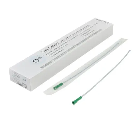 Convatec Cure Medical - Cure Catheter - M14C - Cure Medical  Urethral Catheter  Coude Tip Uncoated PVC 14 Fr. 16 Inch