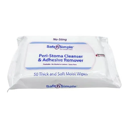 Safe N Simple - Safe n Simple - SNS00525 -  Adhesive Remover  Wipe 50 per Pack