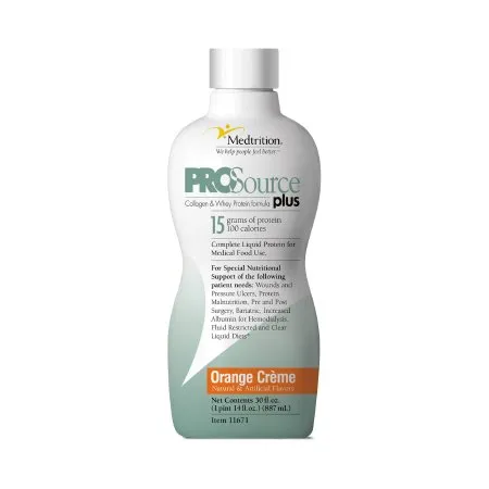 Medtrition/National Nutrition - ProSource Plus - 11671 - Oral Supplement ProSource Plus Orange Crème Flavor Liquid 30 oz. Bottle