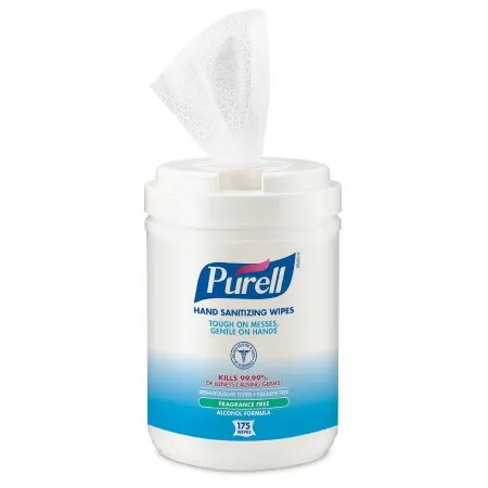 GOJO Industries - Purell - 9031-06 - Hand Sanitizing Wipe Purell 175 Count Ethyl Alcohol Wipe Canister