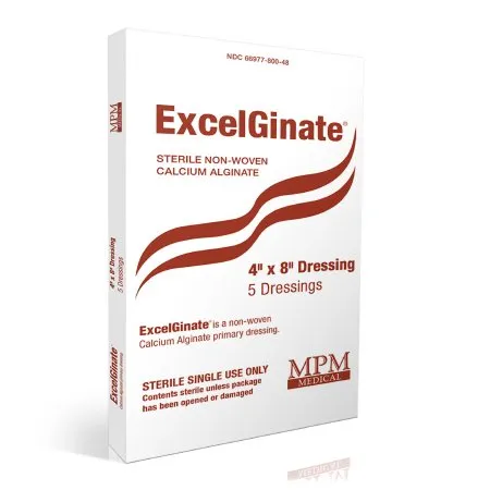 Mpm Medical - MP00801 - Excelginate Dressing 4" x 4", Tightly Woven, Flexible, Moldable.
