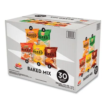 Frito-Lay - LAY-49935 - Baked Variety Pack, Bbq/crunchy/cheddar And Sour Cream/classic/sour Cream And Onion, 30/box