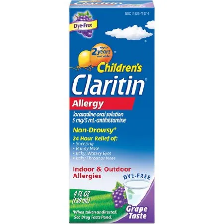 Bayer - Children's Claritin - 11523719701 - Children's Allergy Relief Children's Claritin 5 mg / 5 mL Strength Syrup 4 oz.