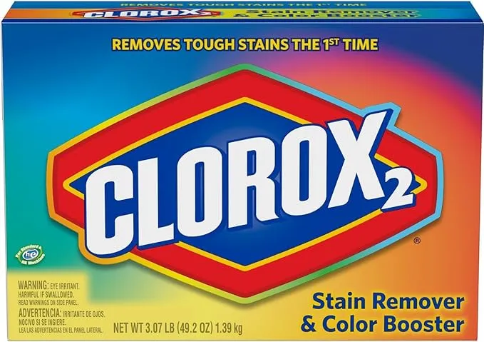 Clorox - 03098 - Clorox 2 Detergent, Dry, Regular, 49.2 oz, 2/cs