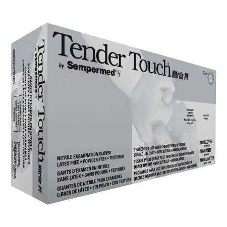Sempermed USA - Tender Touch 200 - TTNF205 - Exam Glove Tender Touch 200 X-Large NonSterile Nitrile Standard Cuff Length Textured Fingertips Lavender Chemo Tested / Fentanyl Tested