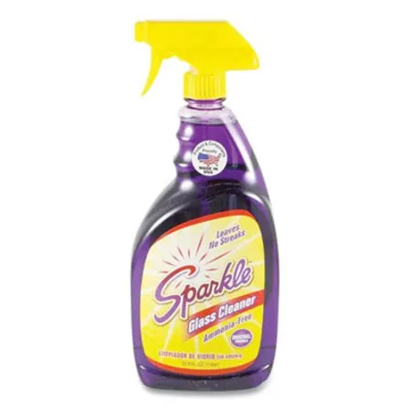Sparkle - FUN-20345 - Glass Cleaner, 33.8 Oz Spray Bottle