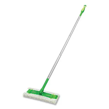 Swiffer - PGC-09060CT - Sweeper Mop, 10 X 4.8 White Cloth Head, 46 Green/silver Aluminum/plastic Handle, 3/carton