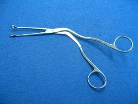 Aesculap - AN380R - Catheter Introducing Forceps Magill 7-1/4 Inch  Pediatric Angled