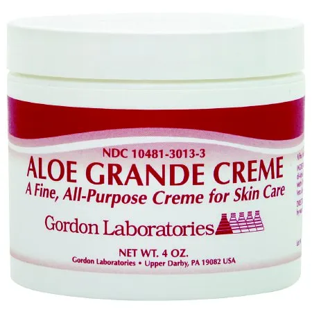 Gordon Laboratories - Aloe Grande - 3013-3 - Hand And Body Moisturizer Aloe Grande 4 Oz. Jar Scented Cream