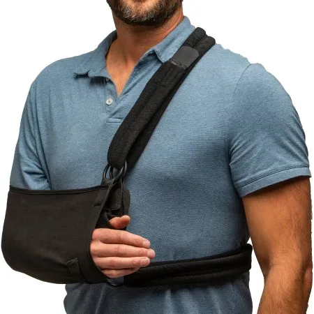 Hely & Weber - GUS - 501-S - Shoulder Immobilizer Gus Small Cotton / Polyester Waist Strap / Shoulder Strap Padded Left Or Right Arm
