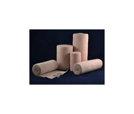 Ambra Le Roy - 73250 - Economy Elastic Bandage, 2" x 5 yds (Stretched) with Standard Clips, Tan, Latex Free (LF), 10/bx, 5 bx/cs (US Only)