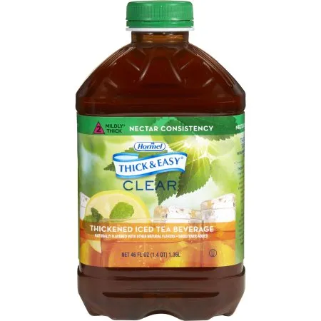Hormel Food - Thick & Easy - From: 28702 To: 28876 - s  Thickened Beverage  46 oz. Bottle Iced Tea Flavor Liquid IDDSI Level 2 Mildly Thick