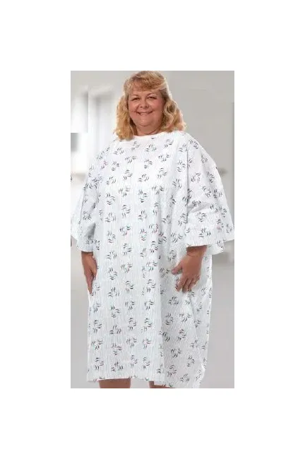 Fashion Seal Uniforms - From: 733-NS To: 735-NS - Patient Exam Gown Up to 5X Large Raindrops Print Reusable