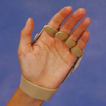 Patterson Medical Supply - 78080202 - Ulnar Deviation Splint Polycentric Hinged Kydex Thermoplastic / Foam Left Hand Beige Medium
