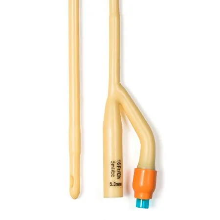 Dynarex - 4936 - Foley Catheter 2 Way Standard Tip 5 cc Balloon 16 Fr. Silicone Coated Latex