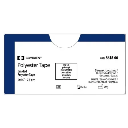 Covidien - 88868618-00 - Medical Tape Covidien White Polyester Sterile 1/8 X 30 Inch