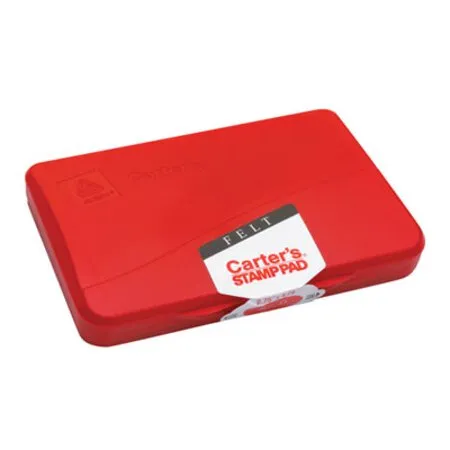 s - AVE-21071 - Pre-inked Felt Stamp Pad, 4.25 X 2.75, Red